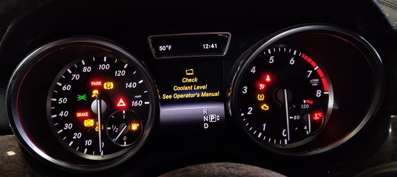 Thumbnail 2: 2014 MERCEDES GL ML (W166 X166) SPEEDOMETER INSTRUMENT GAUGE CLUSTER (146k)
