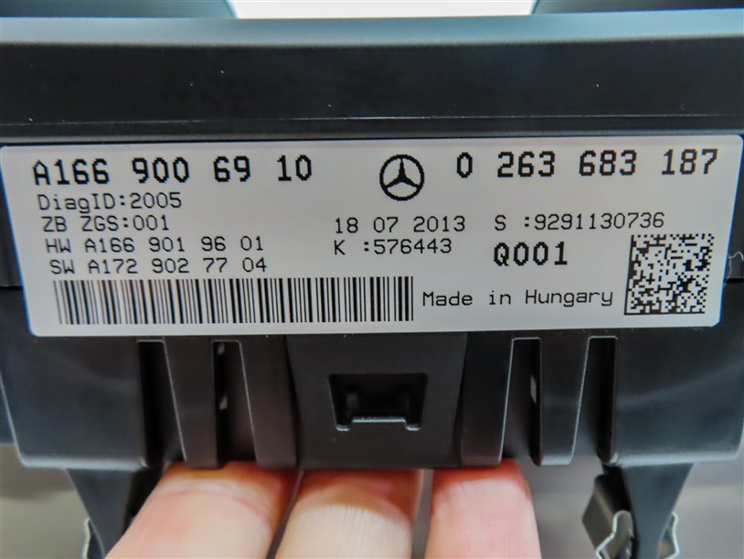 Thumbnail 9: 2014 MERCEDES GL ML (W166 X166) SPEEDOMETER INSTRUMENT GAUGE CLUSTER (146k)