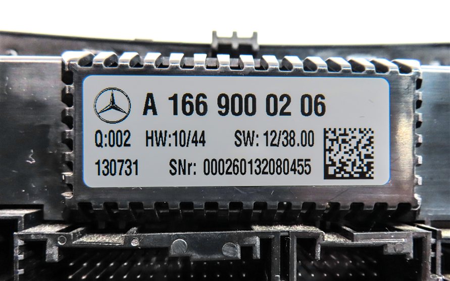 Thumbnail 8: 14-17 MERCEDES GL GLS (W166 X166) FRONT TEMPERATURE CLIMATE HEATER CONTROL PANEL