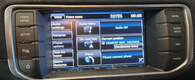 2012-2013 RANGE ROVER EVOQUE (L538) RADIO STEREO MEDIA NAVIGATION TOUCH SCREEN