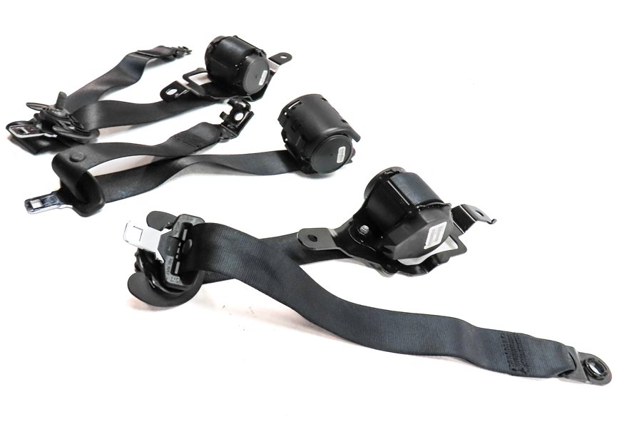 Thumbnail 3: 2015 BMW X5 (F15) REAR LEFT CENTER RIGHT SEAT SEATBELT RETRACTOR SET/3 (Black)