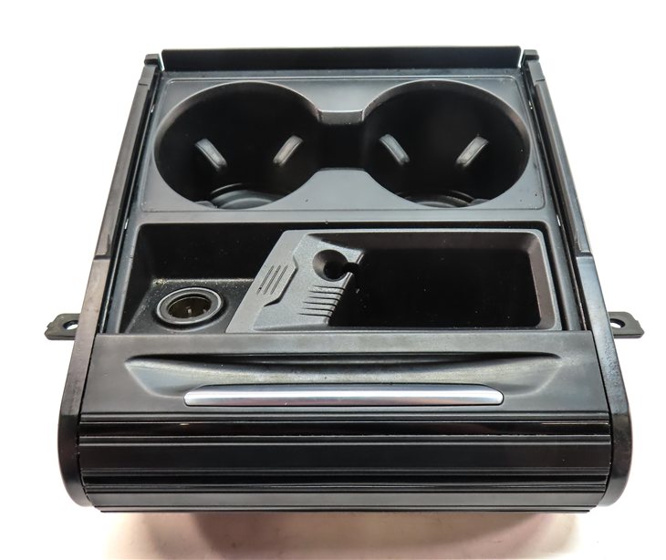 Thumbnail 3: 2015 BMW X5 (F15) FRONT CENTER CONSOLE DUAL CUPHOLDER w/12V POWER SOCKET ASHTRAY