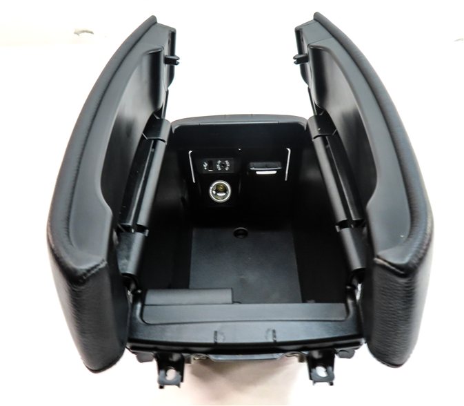 Thumbnail 5: 2014-2019 BMW X5 X6 (F15 F16) FRONT CENTER CONSOLE ARM REST COMPARTMENT (Black)