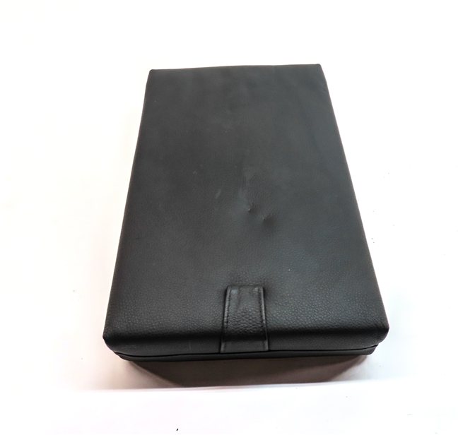 Thumbnail 5: 14-18 BMW X5 (F15) REAR CENTER SEAT FOLDING ARMREST CONSOLE CUP HOLDER (Black)