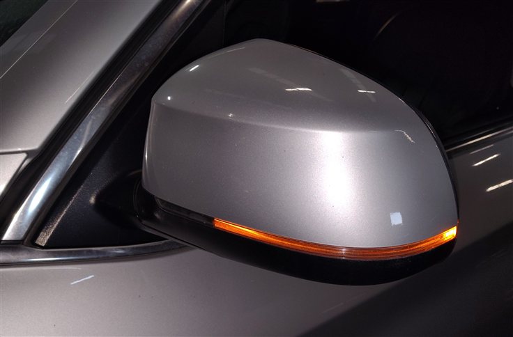 Thumbnail 2: 2014-2016 BMW X5 (F15) LEFT P-FOLD BLIND SPOT CAMERA DOOR MIRROR (Silver)