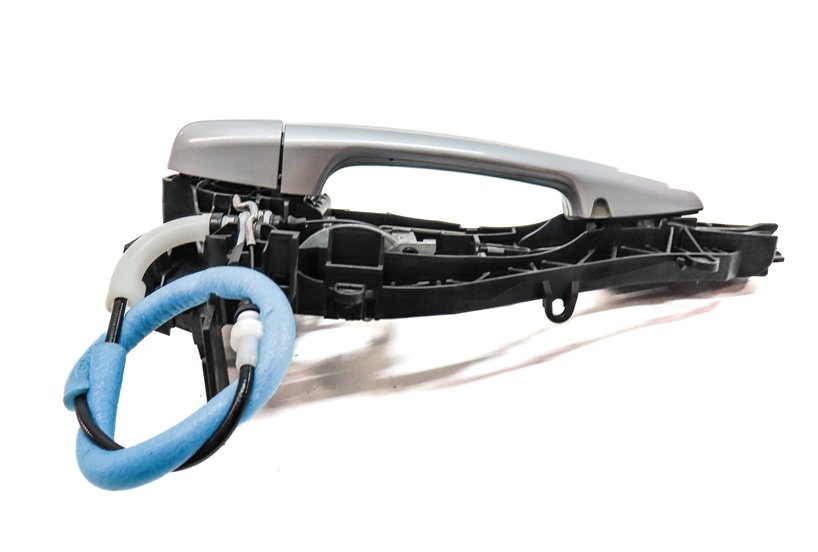 Thumbnail 3: 14-21 BMW X1 X2 X5 X6 (F15 F16 F39 F48) FRONT RIGHT COMFORT DOOR HANDLE (Silver)