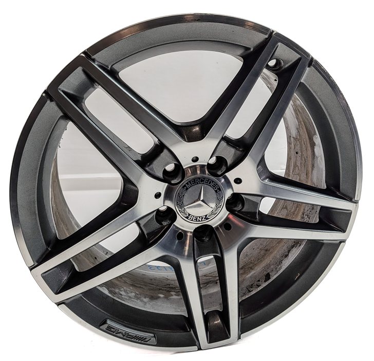 Thumbnail 2: 14-16 MERCEDES E350 E400 E550 (A207 C207 W207) 18x8 FRONT 10-SPOKE AMG WHEEL RIM