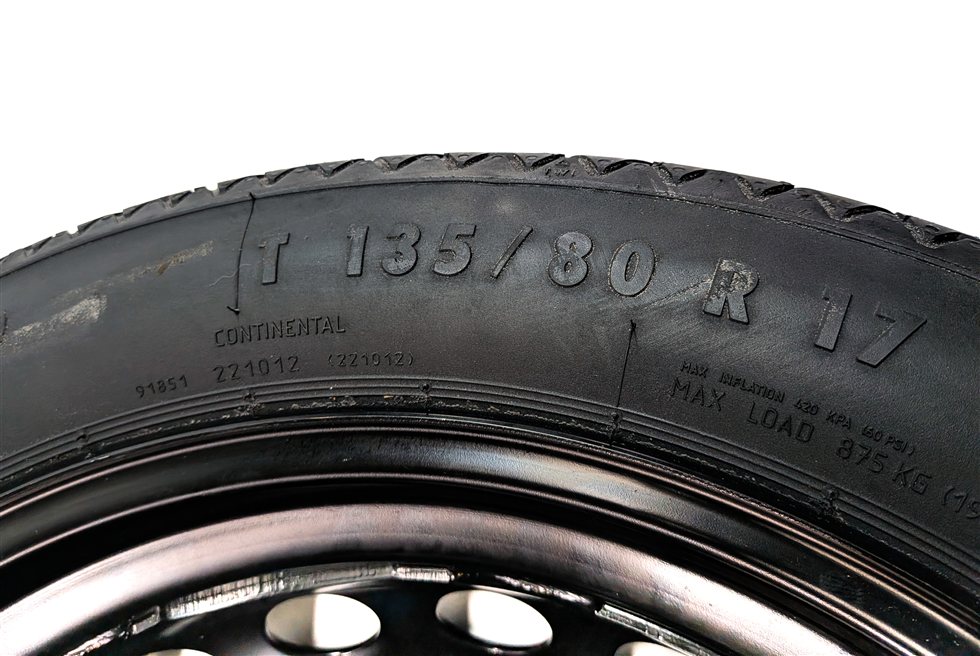 Thumbnail 8: 10-17 MERCEDES B250 C250 C350 E350 E400 E550 (W204 W207 W212) 17x3.5 SPARE TIRE
