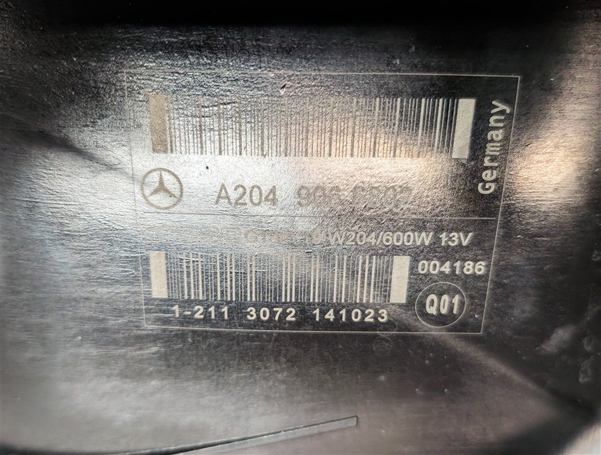 Thumbnail 10: 08-17 MERCEDES B C E CLA CLS GLK SLK (W207 W204 X204 W212) RADIATOR COOLING FAN