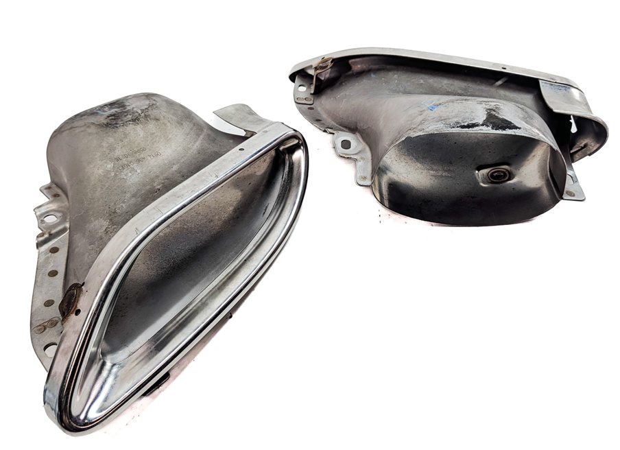 2015 MERCEDES E400 CONVERTIBLE A207 3.5L REAR MUFFLER EXHAUST TIP SET/2 (CHROME)