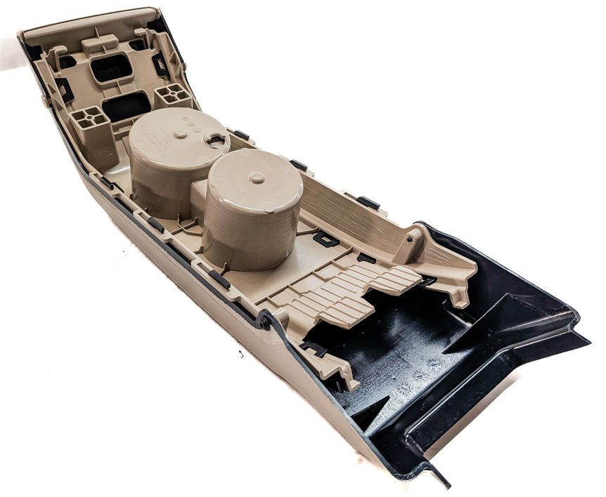 Thumbnail 6: 2015 MERCEDES E400 CONV A207 REAR CENTER CONSOLE DUAL CUPHOLDER ASSEMBLY (Beige)