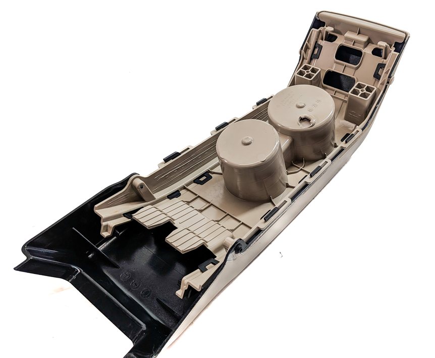 Thumbnail 7: 2015 MERCEDES E400 CONV A207 REAR CENTER CONSOLE DUAL CUPHOLDER ASSEMBLY (Beige)