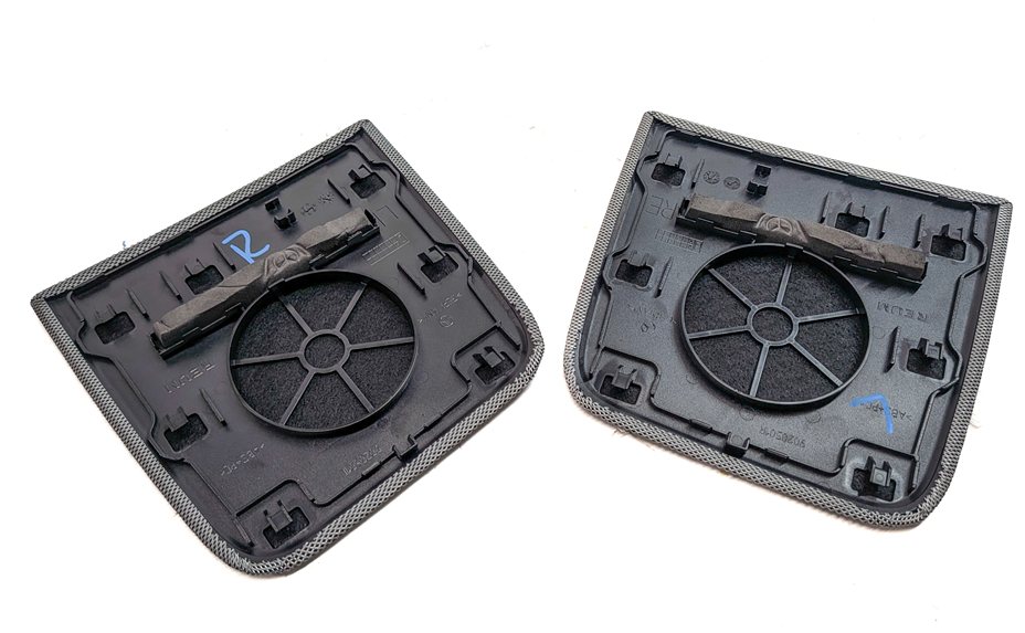 Thumbnail 3: 2015 MERCEDES E400 CONV A207 REAR RADIO AUDIO SPEAKER GRILLE COVER SET/2 (BEIGE)