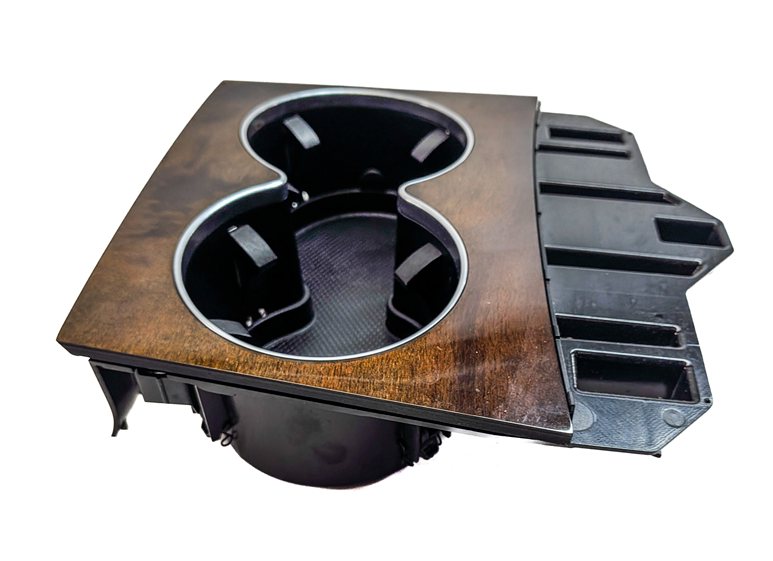 Thumbnail 3: 2015 MERCEDES E400 CONV (A207) FRONT CENTER CONSOLE DUAL CUPHOLDER (Walnut)