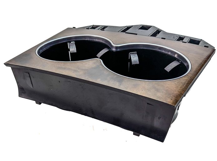 Thumbnail 4: 2015 MERCEDES E400 CONV (A207) FRONT CENTER CONSOLE DUAL CUPHOLDER (Walnut)
