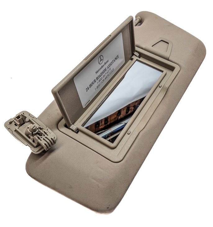 Thumbnail 4: 11-17 MERCEDES E350 E400 E550 A207 C207 COUPE CONVERTIBLE SUNVISOR SET (Beige)