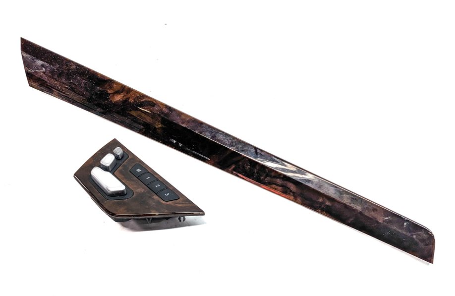 15 MERCEDES E400 CONV A207 FRONT LEFT DRIVER DOOR TRIM SEAT SWITCH SET/2(Walnut)