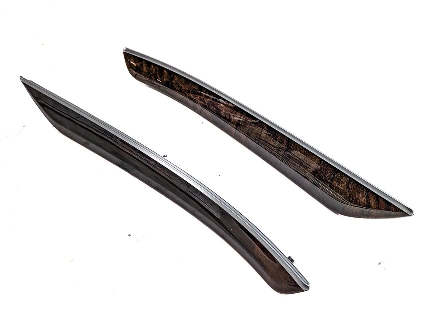 2015 MERCEDES E400 CONV A207 REAR LEFT & RIGHT INTERIOR DOOR TRIM SET/2 (Walnut)