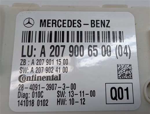 Thumbnail 5: 2015 MERCEDES E400 CONV (A207) CONVERTIBLE TOP CONTROL MODULE