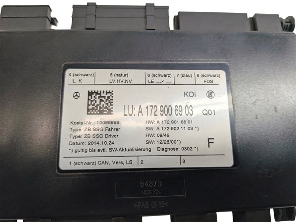 Thumbnail 9: 14-20 MERCEDES E CLS SLK SLC (W212 W218 R172) LEFT DRIVER SEAT MEMORY MODULE