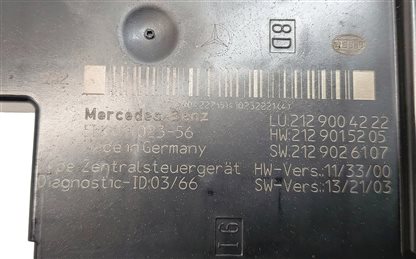 Thumbnail 8: 14-16 MERCEDES E400 E550 (A207) CONVERTIBLE - REAR SIGNAL ACQUISITION MODULE SAM