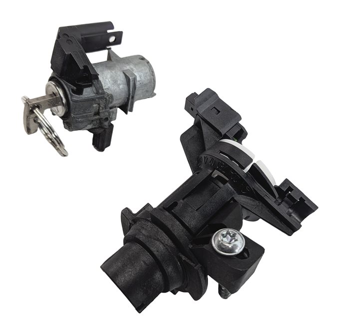 Thumbnail 3: 15 MERCEDES E400 CONV A207 REAR TRUNK LID DRIVER DOOR HANDLE LOCK CYLINDER SET/3