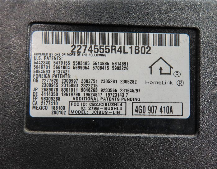 Thumbnail 7: 2013 AUDI S5 CONVERTIBLE (B8 8T) GARAGE DOOR OPENER HOMELINK CONTROL MODULE