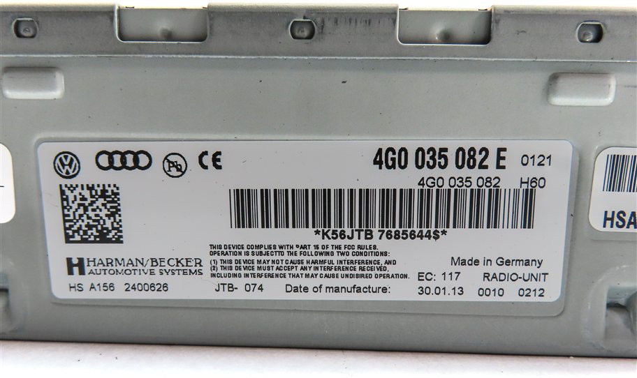 Thumbnail 6: 2012-2017 AUDI A4 S4 A5 S5 A6 S6 Q7 (B8 C7 8K 8T 4L) AM/FM RADIO STEREO RECEIVER