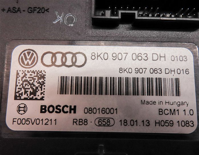 Thumbnail 16: 13 AUDI S5 CONV. B8 8T 3.0L CGXC SUPERCHARGED ECM IMMOBILIZER MODULE KEY SET/9