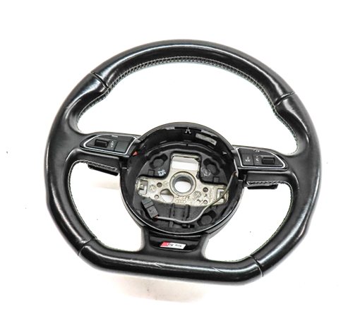 Thumbnail 2: 2013-2017 AUDI S5 (B8 8T) SPORT FLAT BOTTOM STEERING WHEEL w/ SHIFT PADDLES