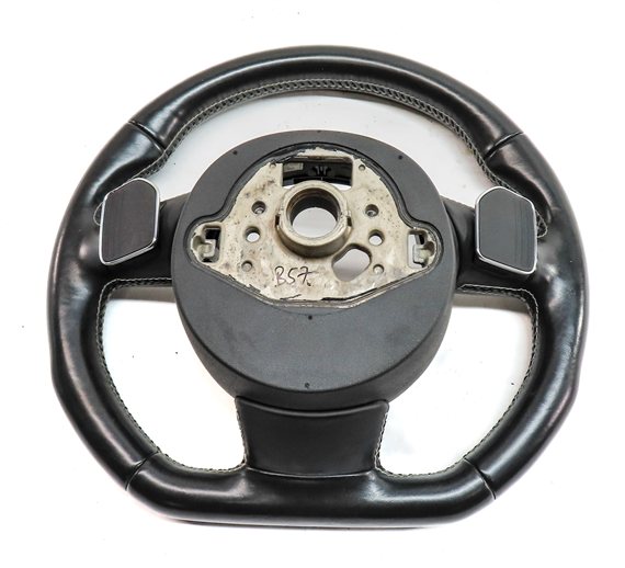 Thumbnail 5: 2013-2017 AUDI S5 (B8 8T) SPORT FLAT BOTTOM STEERING WHEEL w/ SHIFT PADDLES