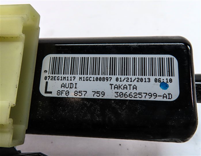 Thumbnail 6: 2013 AUDI S5 CONVERTIBLE (B8 8T) FRONT LEFT DRIVER SEATBELT EXTENDER ARM MOTOR