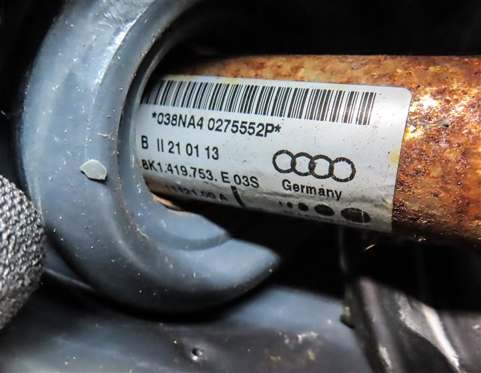 Thumbnail 6: 2013-2017 AUDI A5 S5 (B8 8T) STEERING COLUMN INTERMEDIATE U-JOINT SWIVEL SHAFT