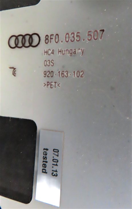 Thumbnail 7: 2013 AUDI S5 (B8 8T) CONVERTIBLE TOP FOLDING STOWAGE LID COVER PANEL
