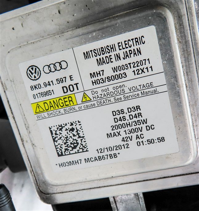 Thumbnail 10: 13-17 AUDI A5 S5 (B8 8T) LEFT DRIVER XENON HID HEADLIGHT LIGHT LAMP (NON AFS)