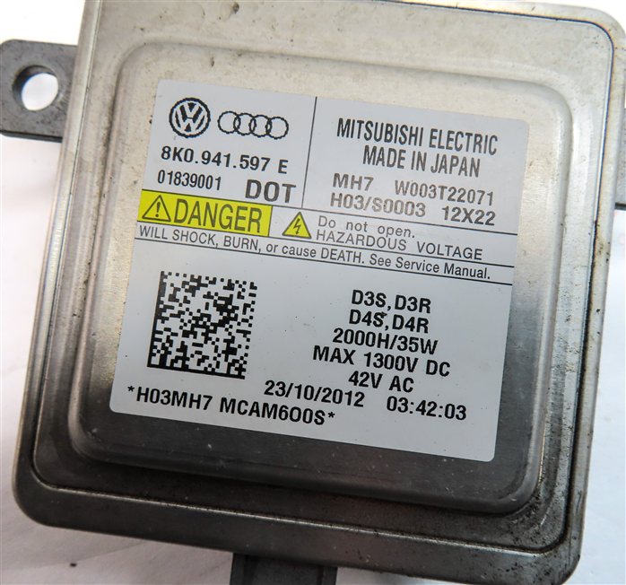 Thumbnail 5: 2013 AUDI S5 CONVERTIBLE (B8 8T) FRONT RIGHT PASSENGER HEADLIGHT MODULE SET/3