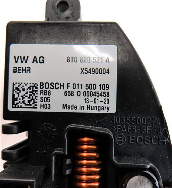 Thumbnail 6: 13-17 AUDI A4 S4 A5 S5 Q5 (B8 8K 8T 8R) FRONT HEATER A/C BLOWER MOTOR RESISTOR