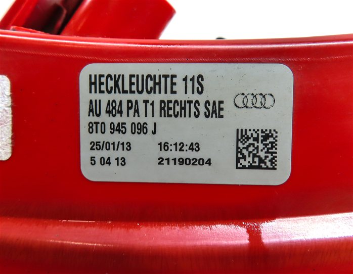 Thumbnail 9: 13-17 AUDI A5 S5 RS5 (B8 8T) REAR RIGHT OUTER TAILLIGHT BRAKE LIGHT LAMP (LED)