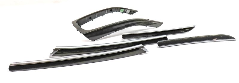 Thumbnail 3: 2013 AUDI S5 CONVERTIBLE (B8 8T) DOOR CENTER CONSOLE TRIM SET/5 (Carbon Atlas)