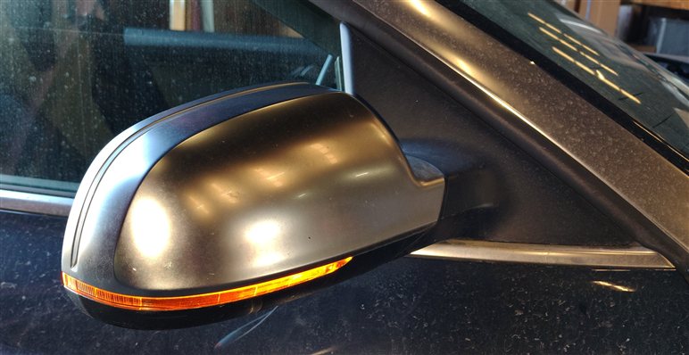 Thumbnail 2: 10-14 AUDI A5 S5 B8 8T CONVERTIBLE RIGHT MEM HEAT AUTODIM DOOR MIRROR(ALUMINUM)