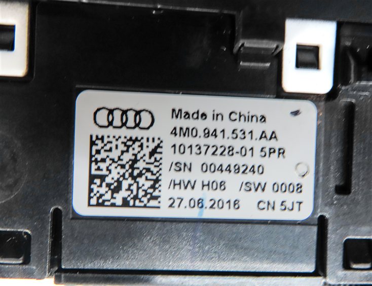 Thumbnail 6: 2016-2021 AUDI A4 A5 Q5 Q7 S4 RS5 S5 SQ5 (B9 4M 8W FY 80A) HEADLIGHT SWITCH