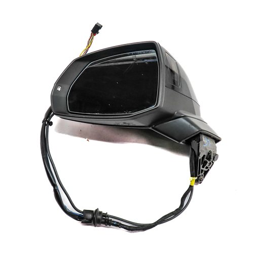 Thumbnail 3: 17-19 AUDI Q7 4M LEFT PFOLD BLIND SPOT MEMORY CAMERA HEATED DOOR MIRROR (Blue)