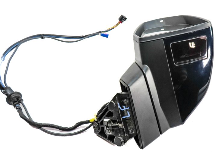 Thumbnail 5: 17-19 AUDI Q7 4M LEFT PFOLD BLIND SPOT MEMORY CAMERA HEATED DOOR MIRROR (Blue)