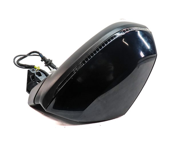 Thumbnail 7: 17-19 AUDI Q7 4M RIGHT PASSENGER P-FOLD BLIND SPOT CAMERA DOOR MIRROR (Blue)