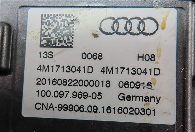 Thumbnail 8: 2017-2019 AUDI Q7 (4M) TRANSMISSION GEAR SHIFTER ASSEMBLY (BLACK LEATHER FINISH)