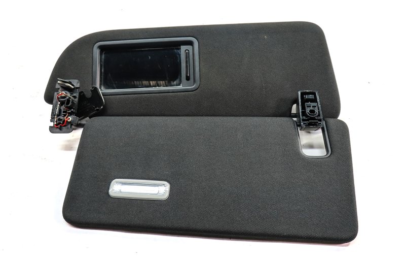 Thumbnail 4: 2017-2020 AUDI Q7 (4M) FRONT RIGHT PASSENGER DUAL SUN VISOR & MIRROR (Black)