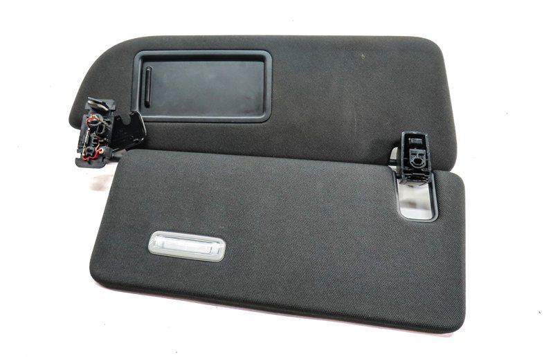 Thumbnail 5: 2017-2020 AUDI Q7 (4M) FRONT RIGHT PASSENGER DUAL SUN VISOR & MIRROR (Black)