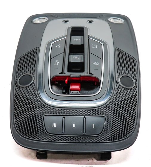 Thumbnail 4: 2017 AUDI Q7 (4M) FRONT INTERIOR OVERHEAD DOME MAP READING LIGHT LAMP (Black)
