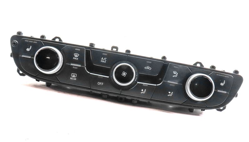 17-19 AUDI Q7 4M FRONT AC HEATER CLIMATE CONTROL PANEL w/ HEATED SEAT w/o VENTED