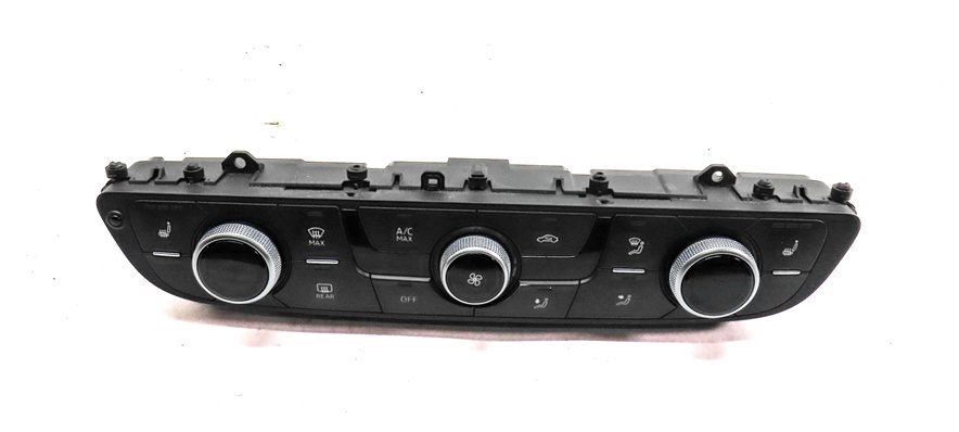 Thumbnail 2: 17-19 AUDI Q7 4M FRONT AC HEATER CLIMATE CONTROL PANEL w/ HEATED SEAT w/o VENTED